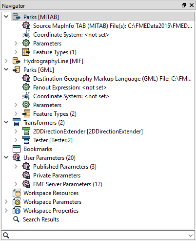 Computer Network Navigator Window Working in the Navigator