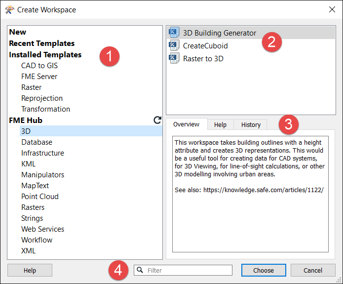 Creating Workspaces from Templates