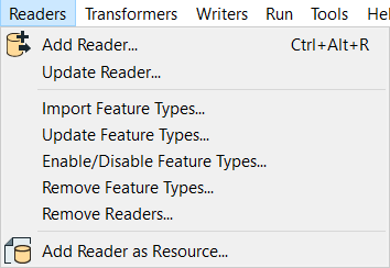 Reordering, Disabling, and Deleting Readers/Writers