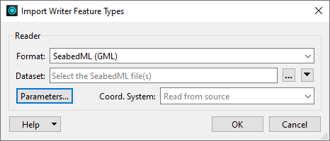 Seabed ML Writer Parameters