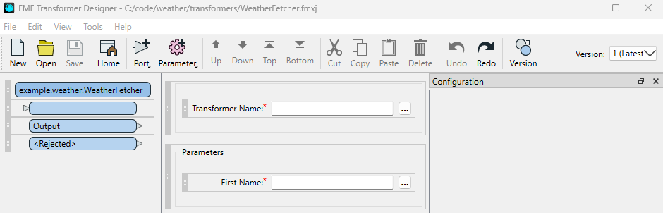 Initial state of WeatherFetcher